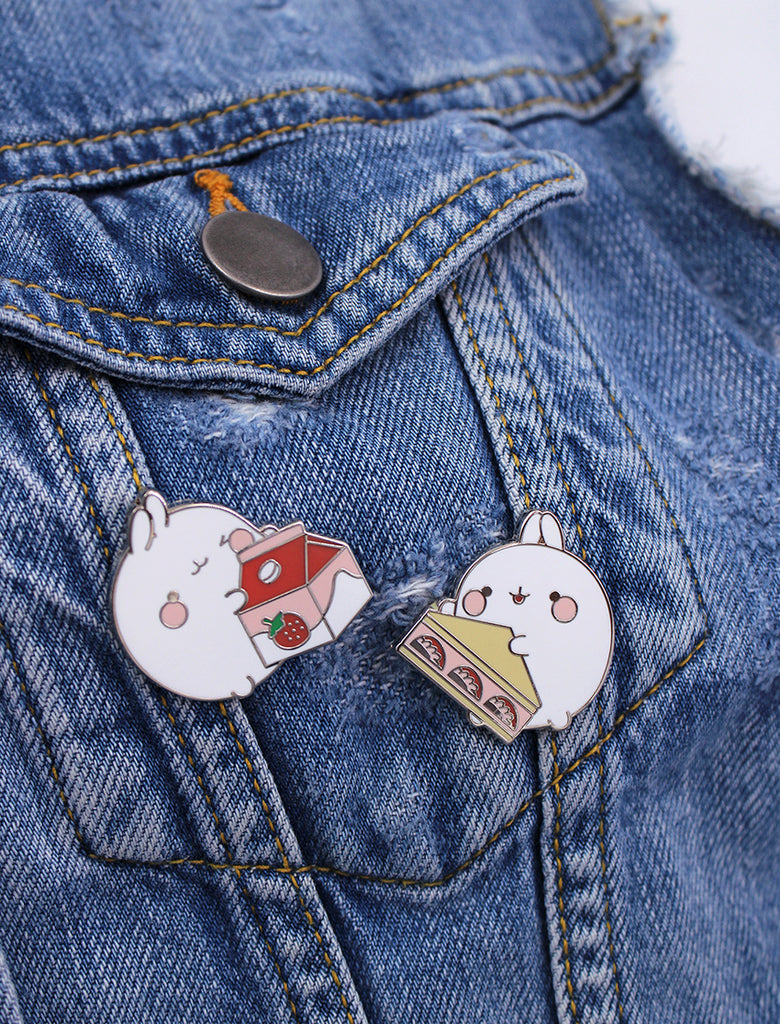 Molang Pins Preview on Jacket - Juice and Pie