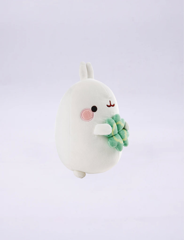 Cute plushie Molang cloverleaf