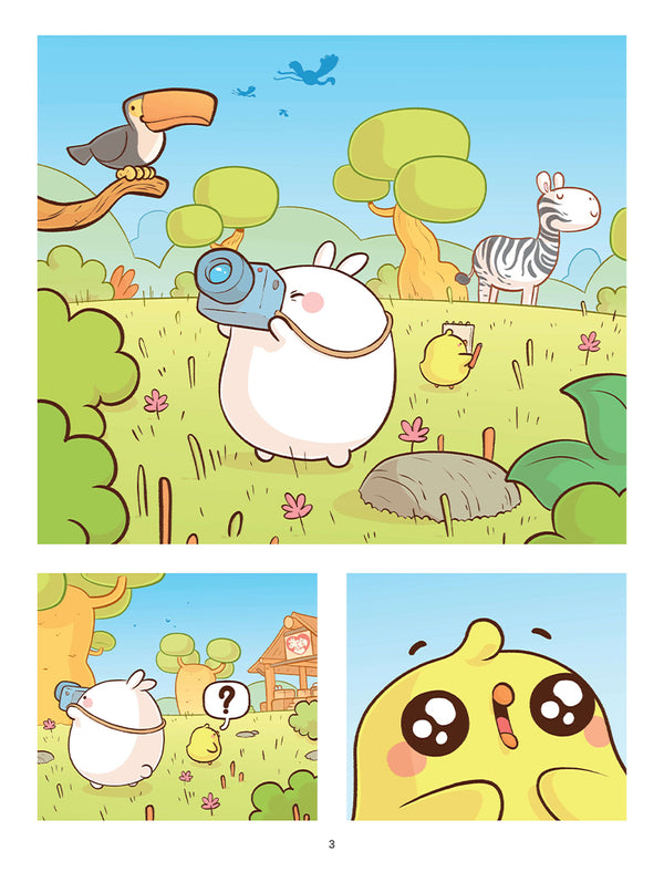 Wildlife kawaii comic book