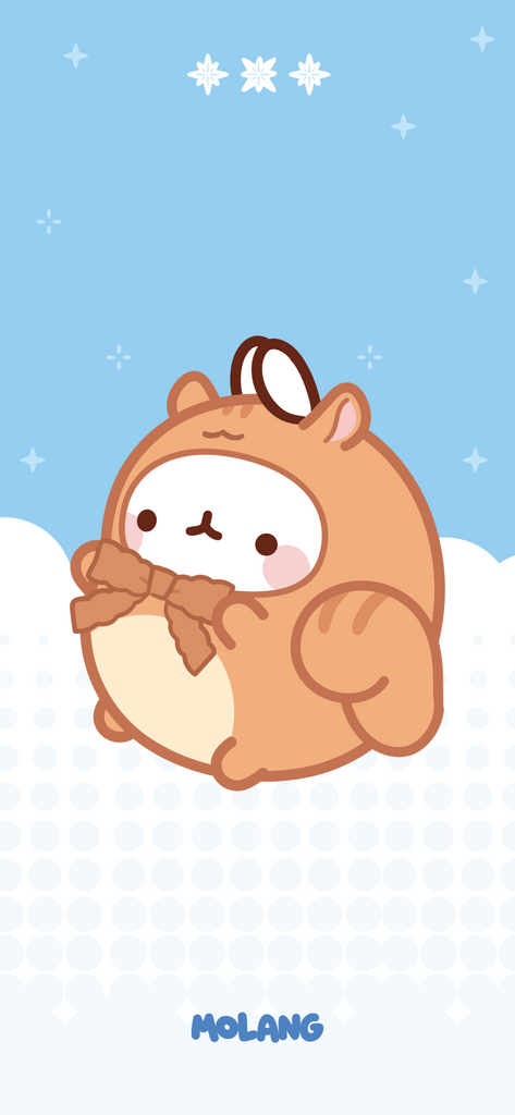 Molang Squirrel TXT Wallpaper 