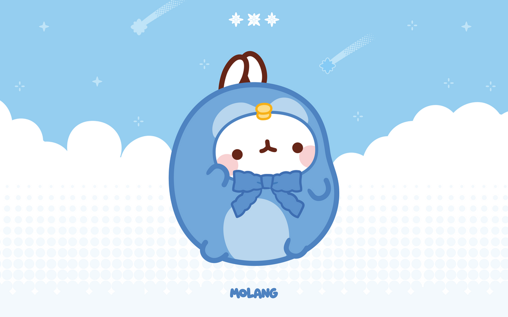 Wari Wari Molang Penguin TXT Wallpaper