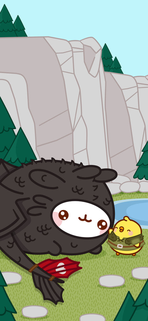 Parody wallpaper Dragons of Molang
