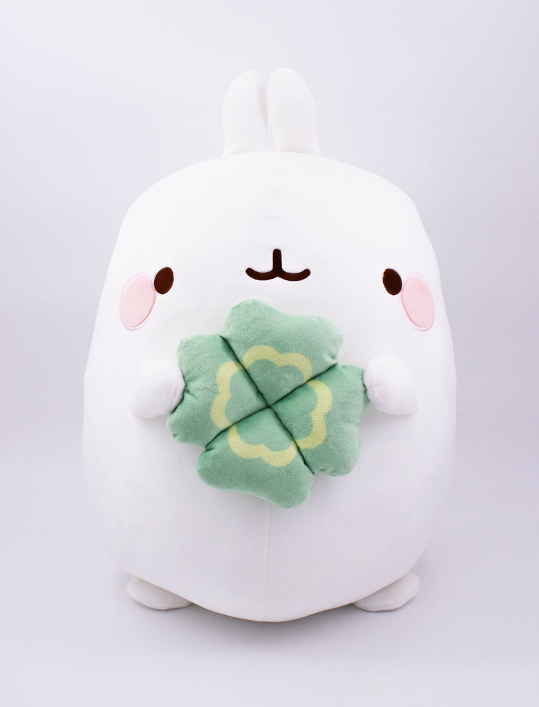 Big plush Molang with Cloverleaf