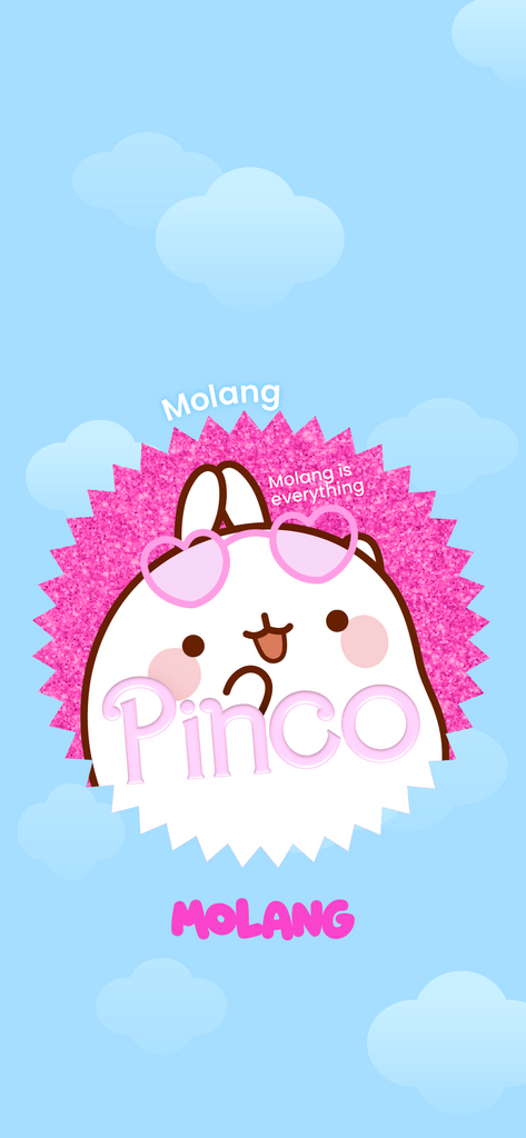 Molang kawaii background: Molang - Barbie wallpaper for phone