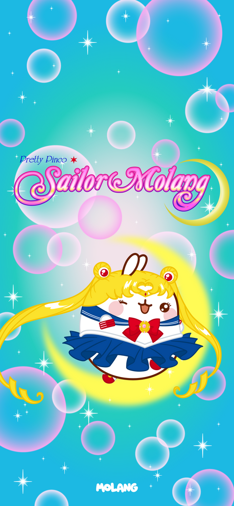 Molang kawaii background: Sailor moon Usagi wallpaper for phone