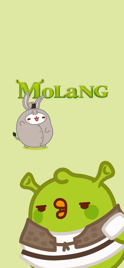 Molang kawaii background: Shrek wallpaper for phone