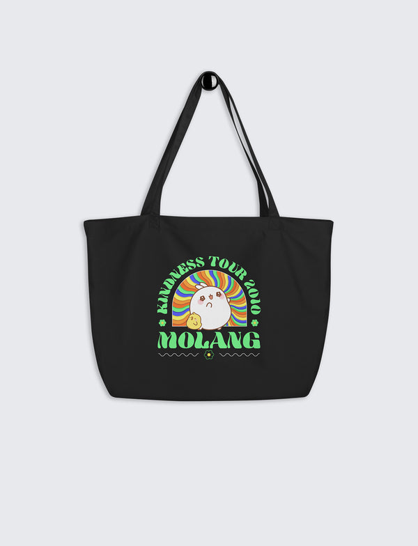 Front of black tote bag 70s Molang