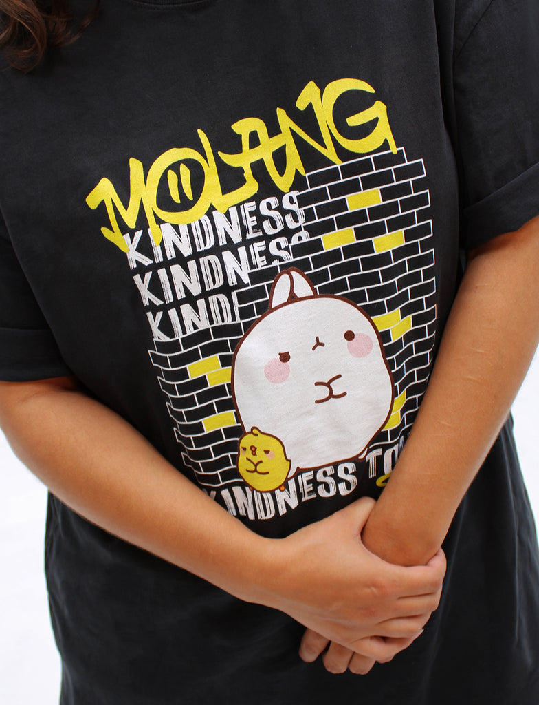 Molang rap t-shirt closeup