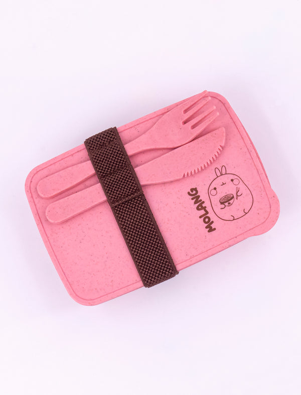 A cute pink  Molang "Ramen'tic Molang Lunch Box.