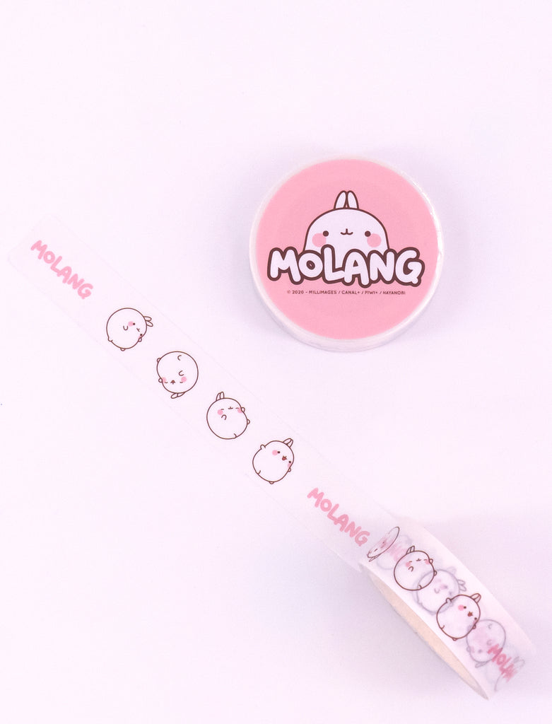 A cute Molang Happy Mood Masking Tape.