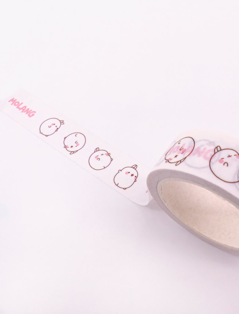 A cute Molang Happy Mood Masking Tape.