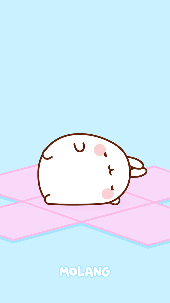 Molang kawaii background: gift wallpaper for phone