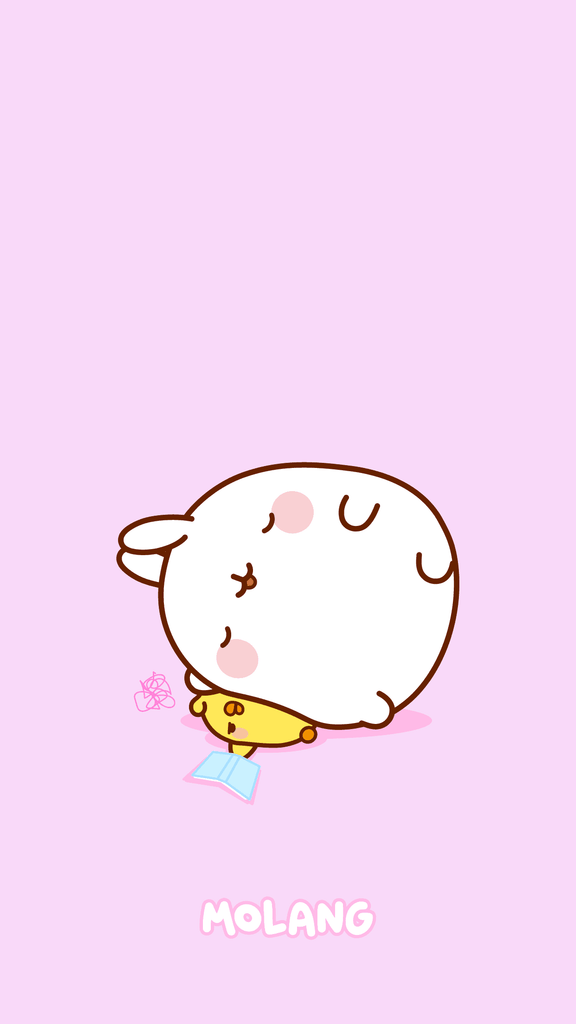 Molang kawaii background: Molang and Piu Piu wallpaper for phone