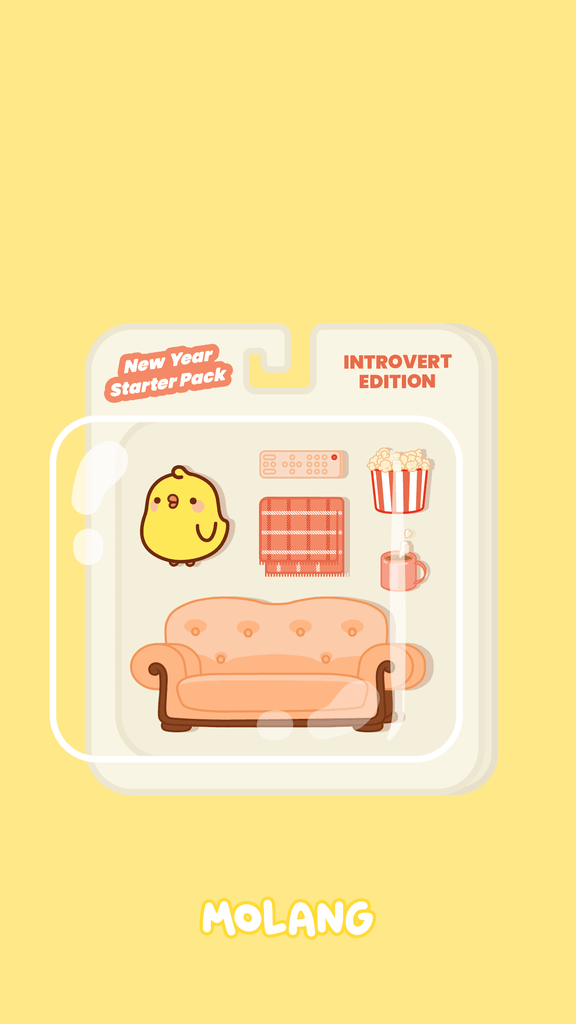 Molang kawaii background: Piu Piu starter pack wallpaper for phone