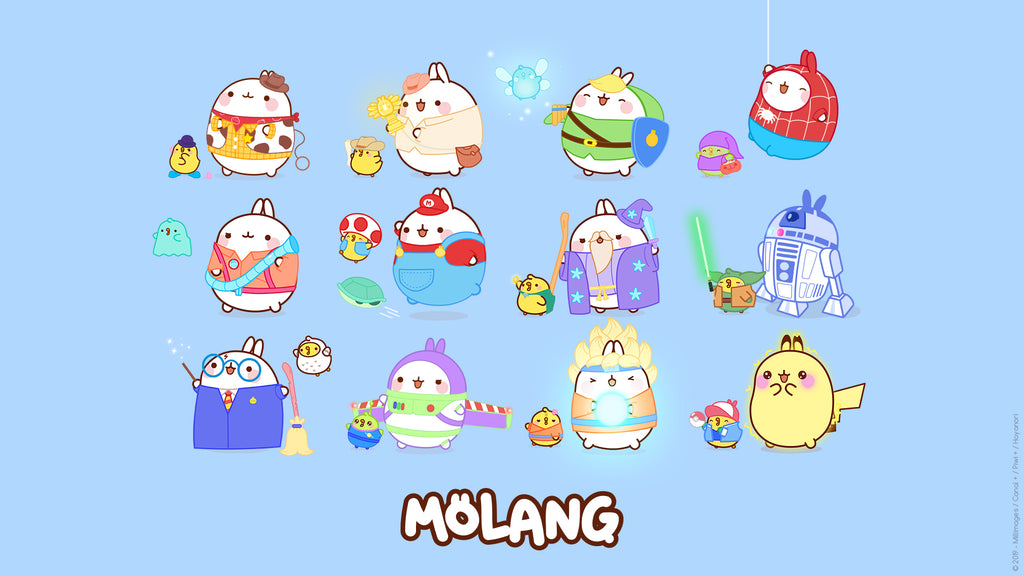 Molang kawaii background: geek pride day wallpaper for desktop