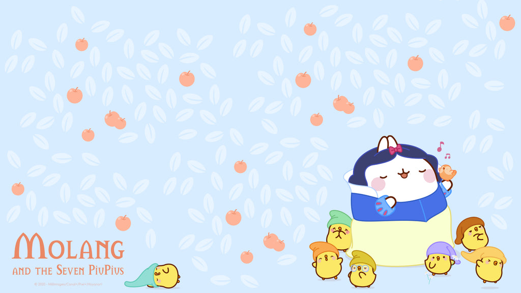Molang kawaii background: Snow White wallpaper for desktop