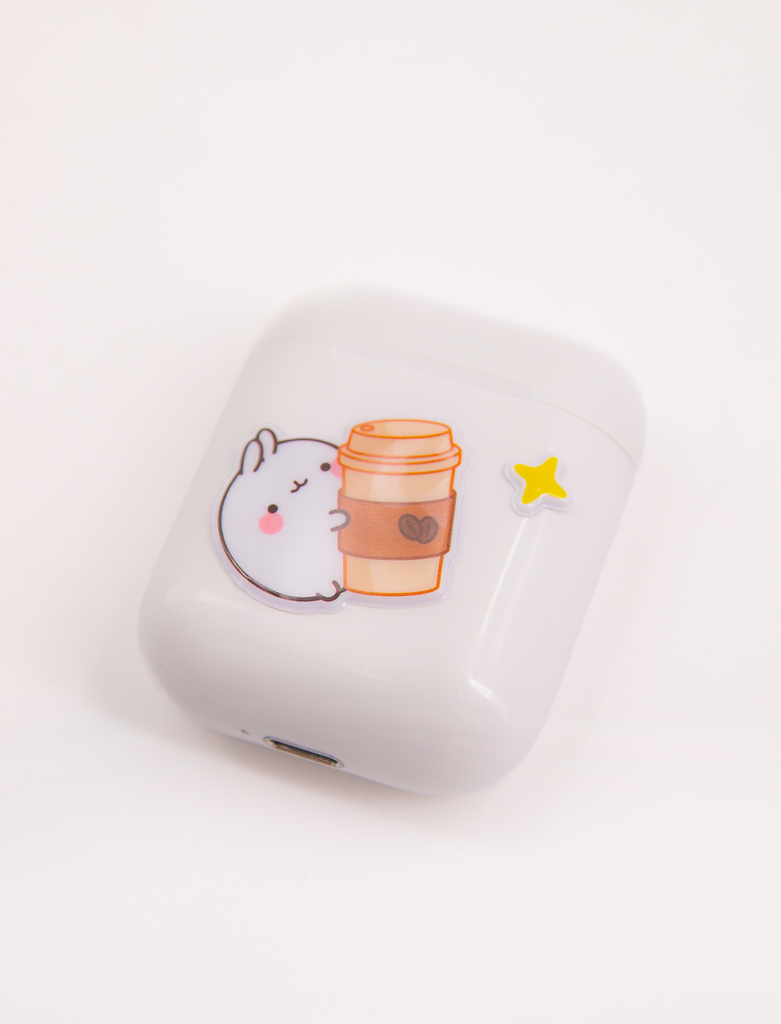 molang 3D stickers comfort food