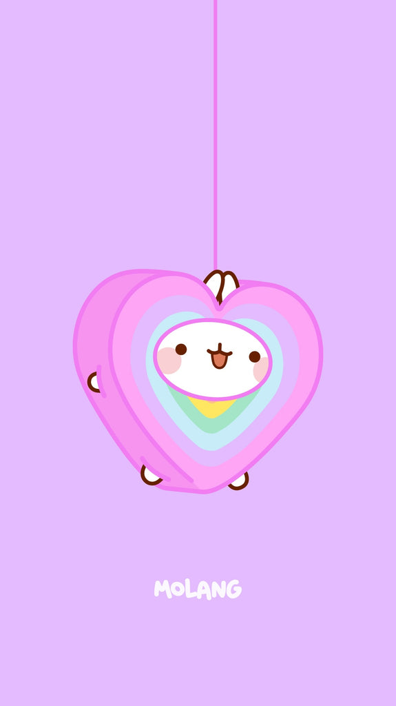 Molang kawaii background: love wallpaper for phone