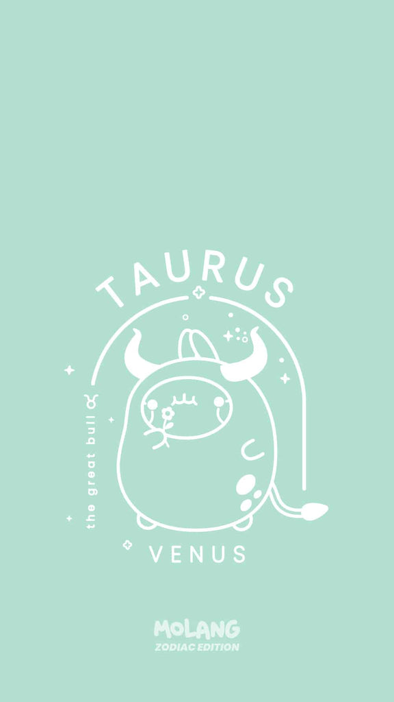Molang kawaii background: taurus wallpaper for phone