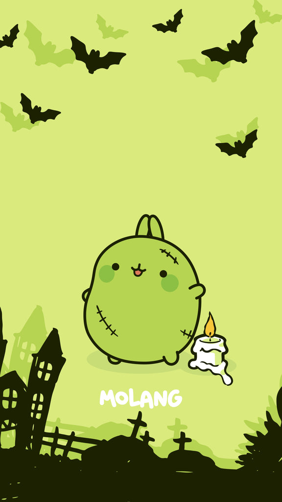 Molang kawaii background: Frankenstein wallpaper for phone