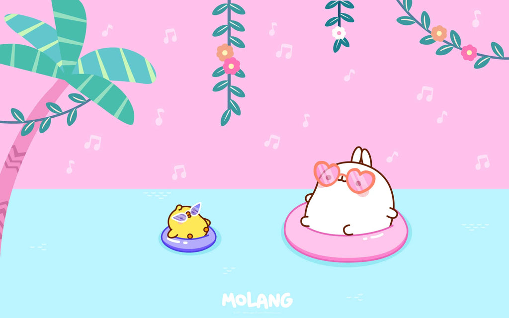 Molang Piu Piu Summer Wallpaper