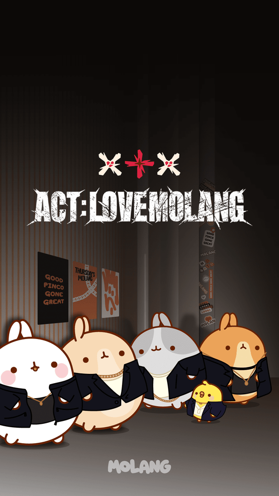 Molang kawaii background: Act Lovesick wallpaper for phone