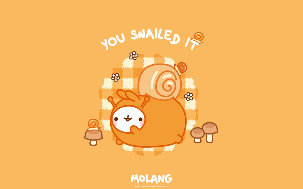 molang snail wallpaper desktop