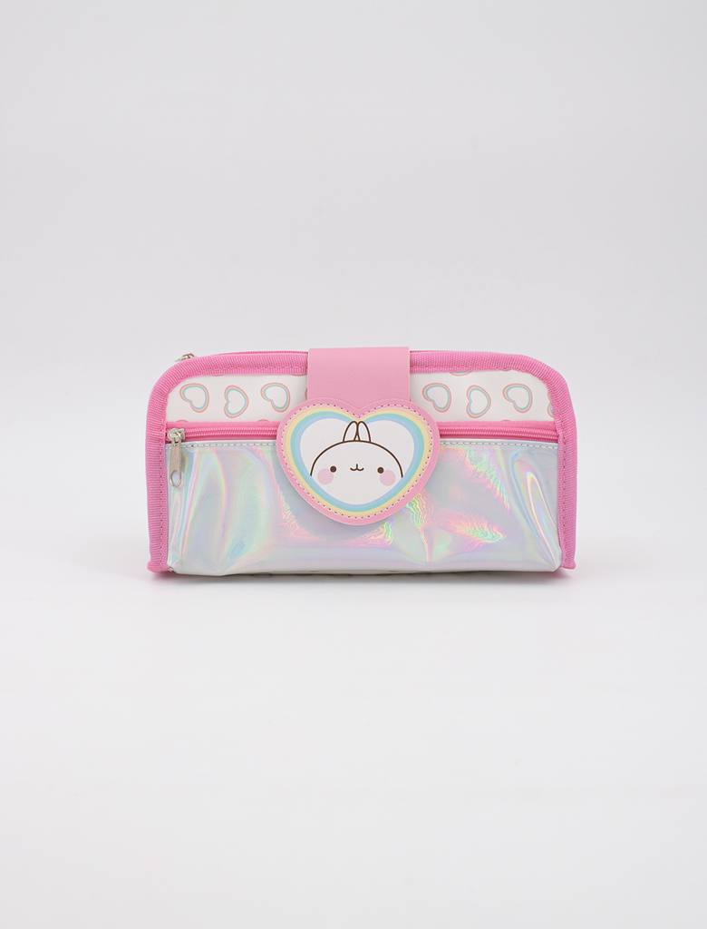 molang rainbow heart pencil case